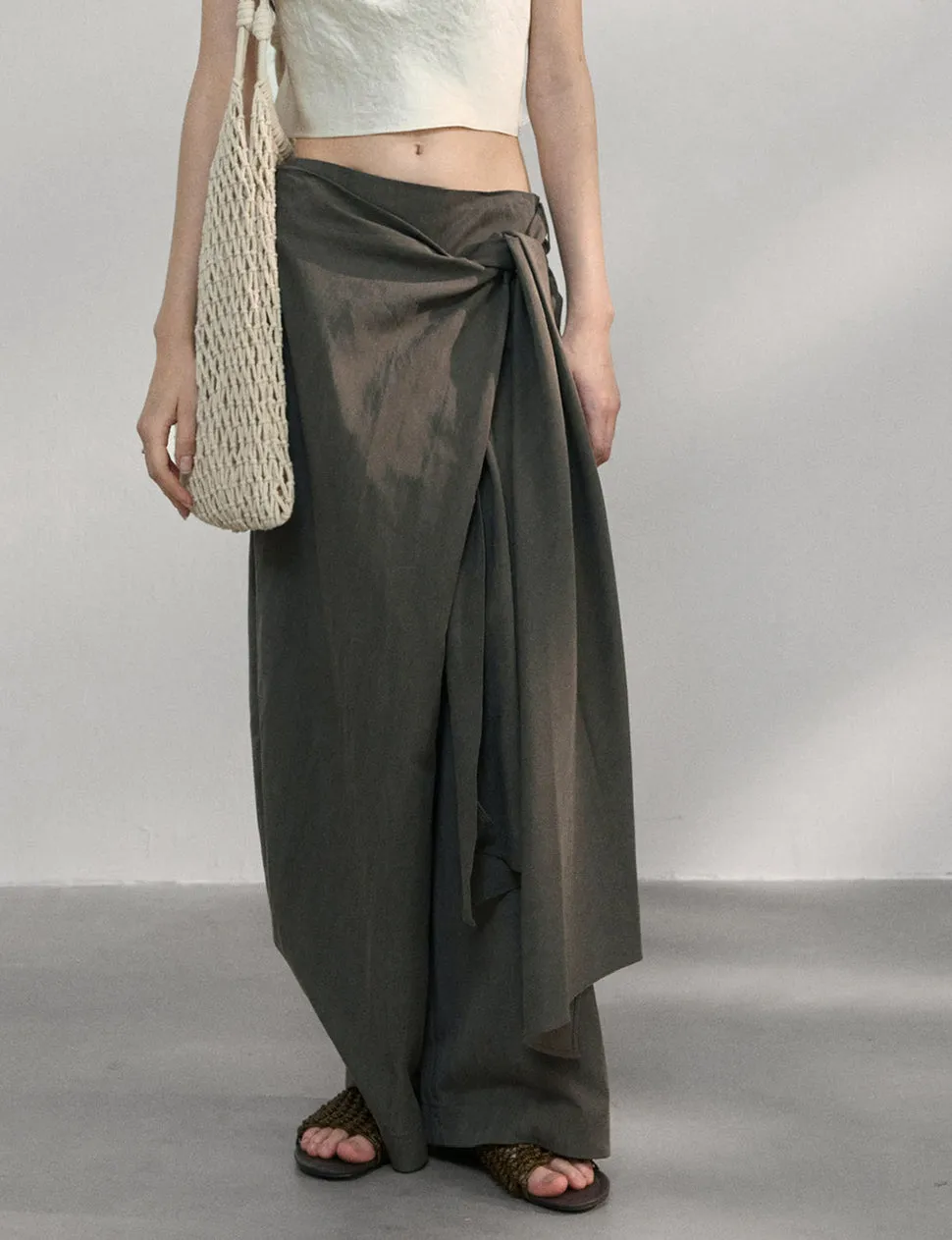 Side-Tie Wrap Pants -PREORDER