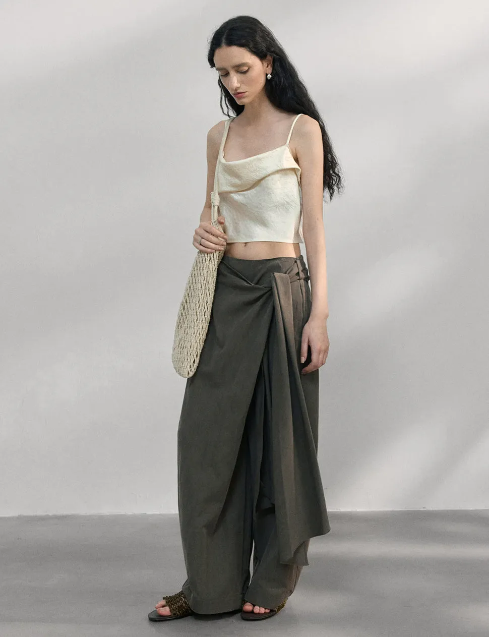 Side-Tie Wrap Pants -PREORDER