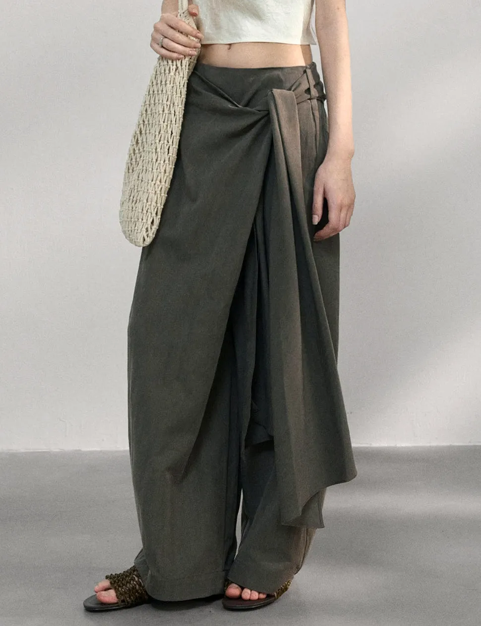 Side-Tie Wrap Pants -PREORDER