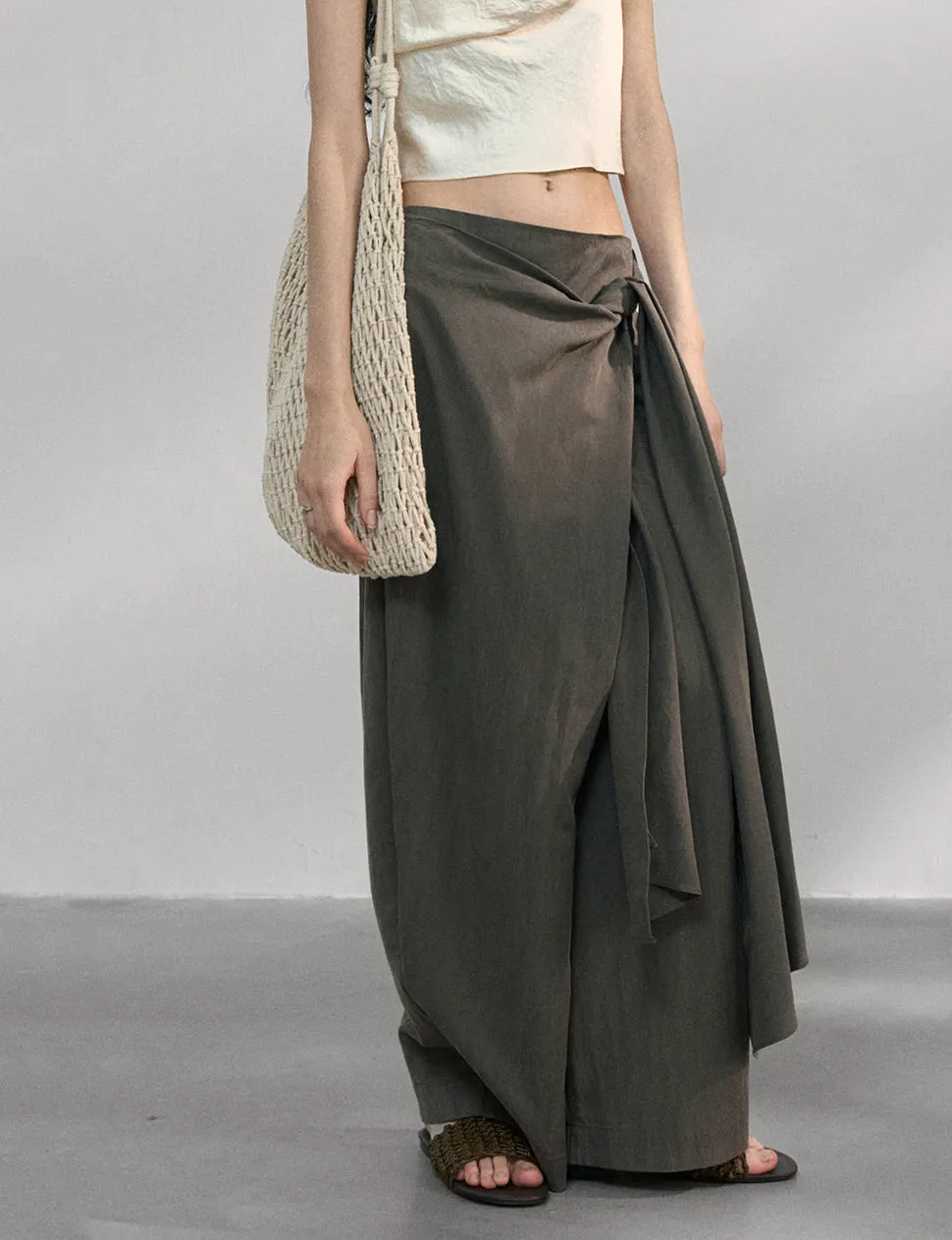 Side-Tie Wrap Pants -PREORDER