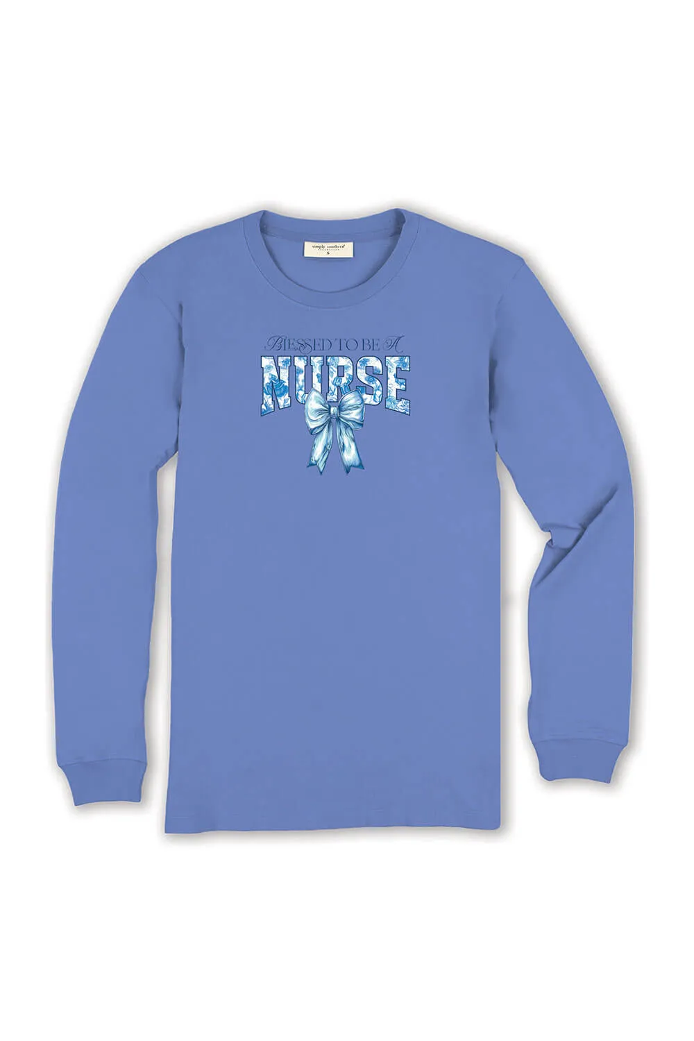 Simply Southern Long Sleeve Blessed Nurse T-Shirt for Women in Vista | LS-NURSE-VISTA