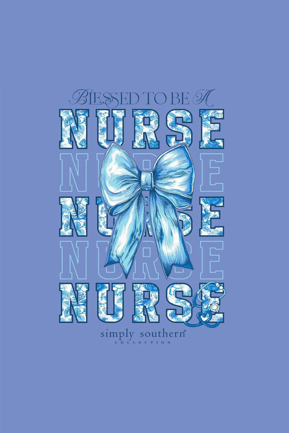 Simply Southern Long Sleeve Blessed Nurse T-Shirt for Women in Vista | LS-NURSE-VISTA