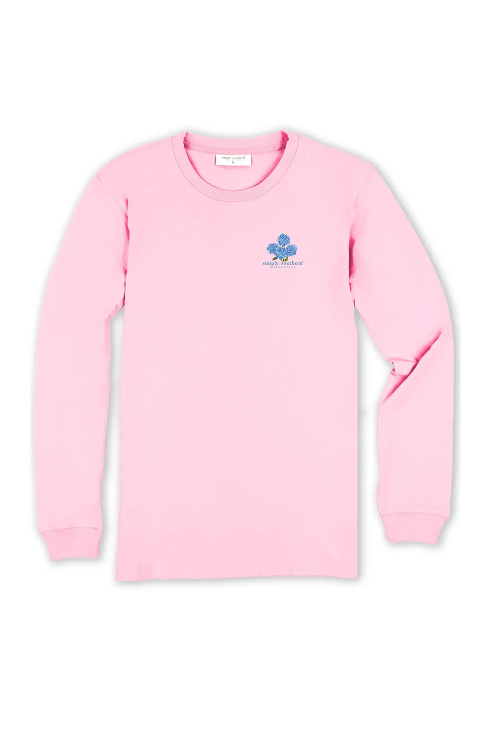 Simply Southern Long Sleeve Faith Over Fear T-Shirt for Women in Candy Pink | LS-FAITH-CANDY