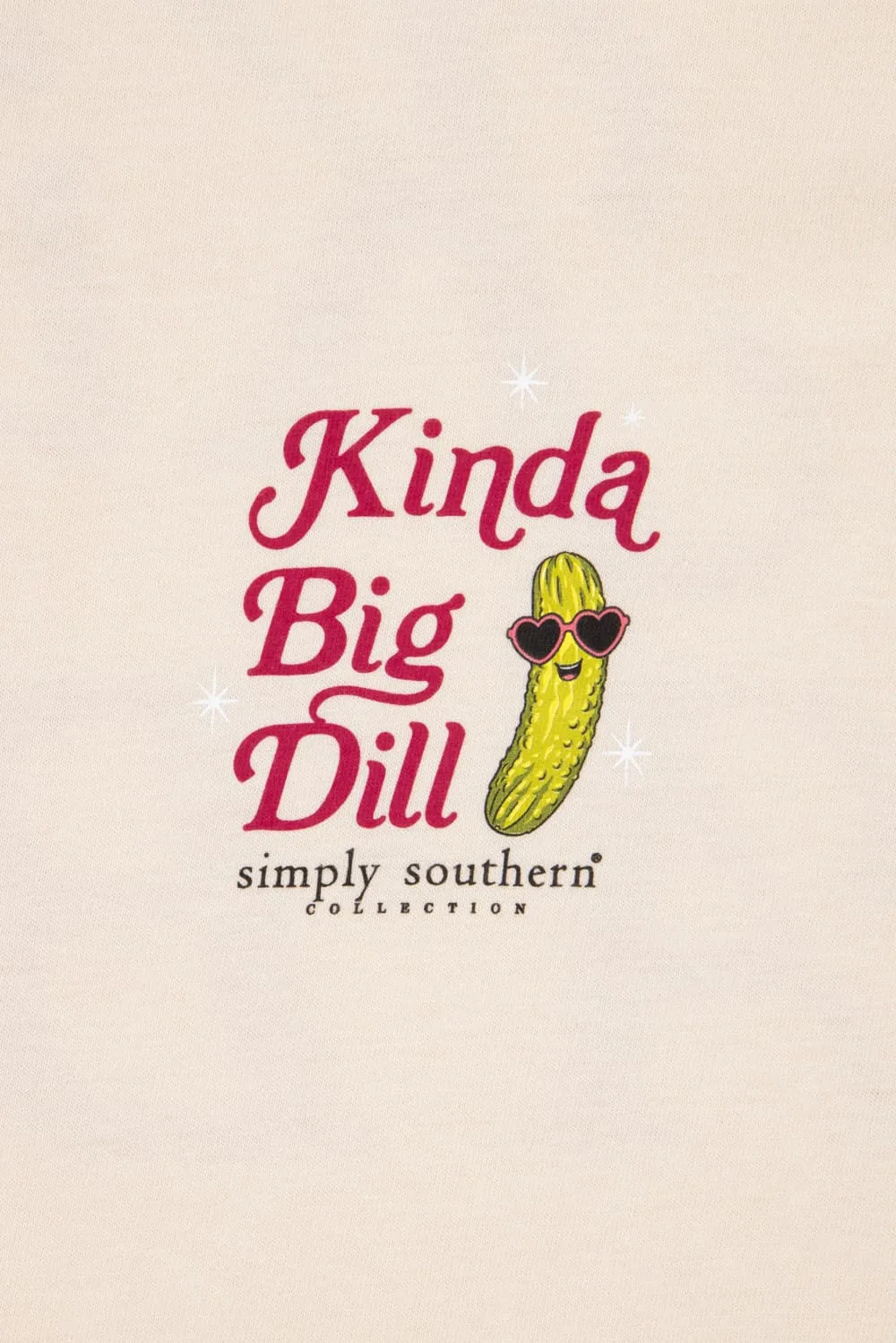 Simply Southern Plus Size Long Sleeve Big Dill T-Shirt for Women in Whisper White  | EXT-LS-BIGDILL-WHISPER