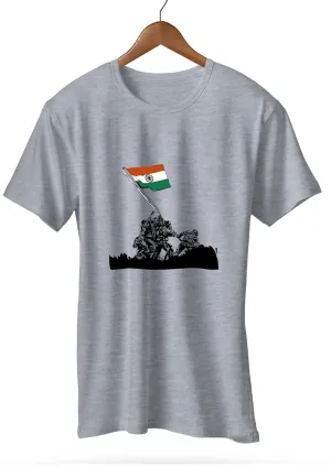 Soldiers With Flag_Gray