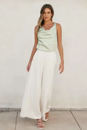 Spring Flow Extra Wide Leg Pant - Taupe