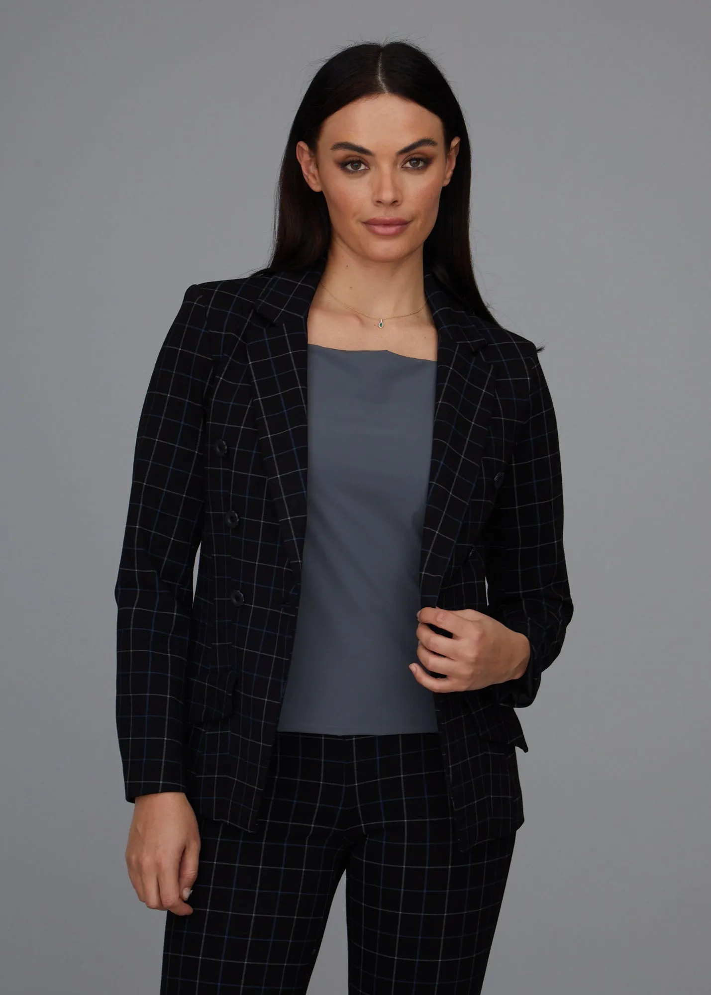 Steely 1 Button DB Jacket - Wall Street Plaid: FINAL SALE