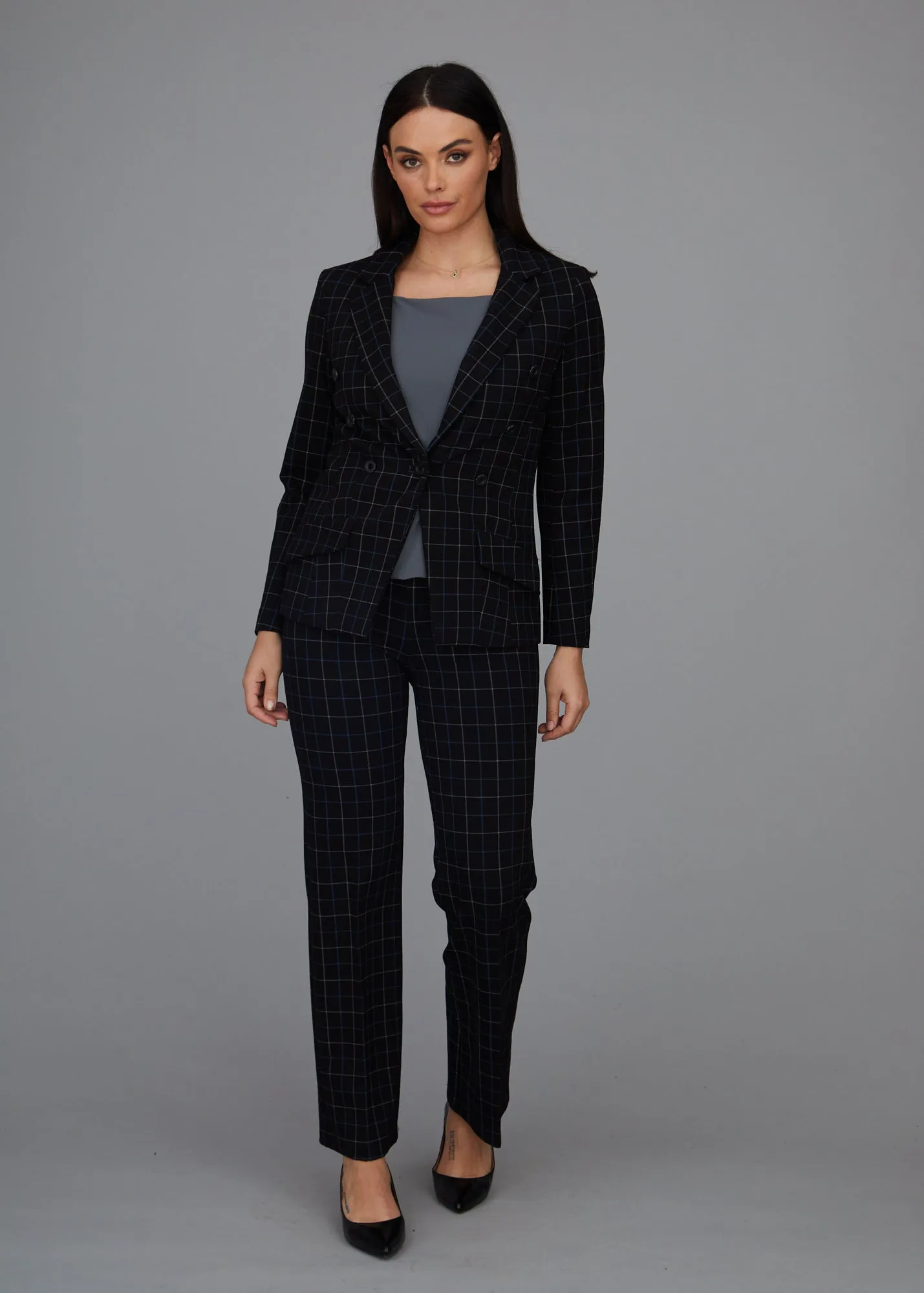 Steely 1 Button DB Jacket - Wall Street Plaid: FINAL SALE