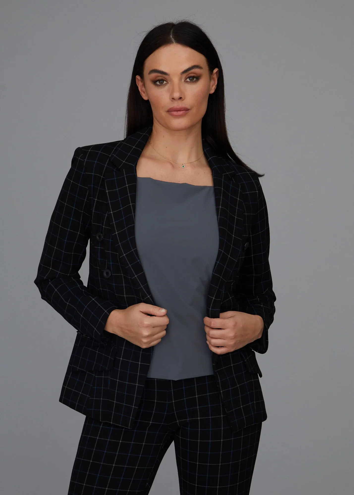 Steely 1 Button DB Jacket - Wall Street Plaid: FINAL SALE