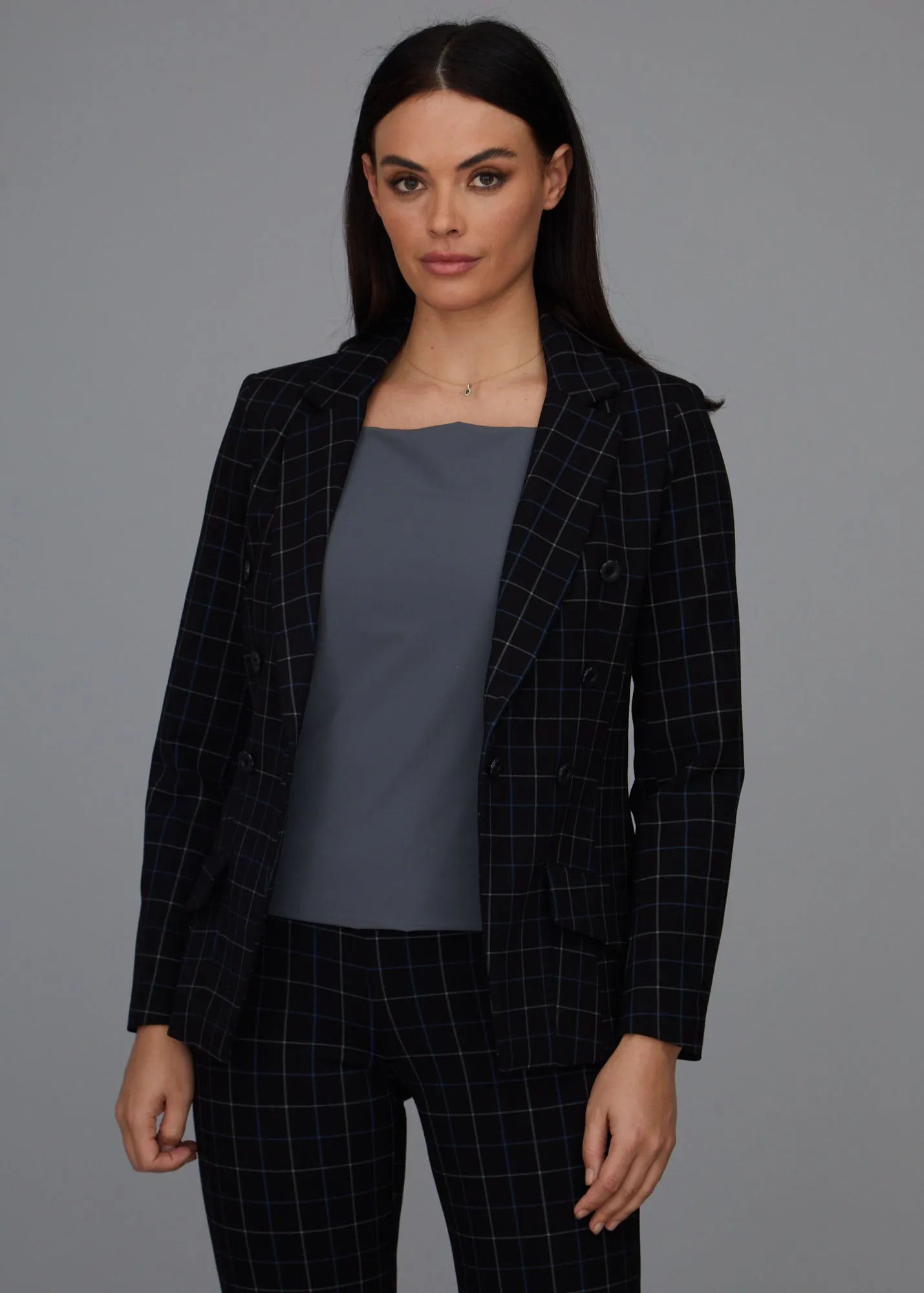 Steely 1 Button DB Jacket - Wall Street Plaid: FINAL SALE