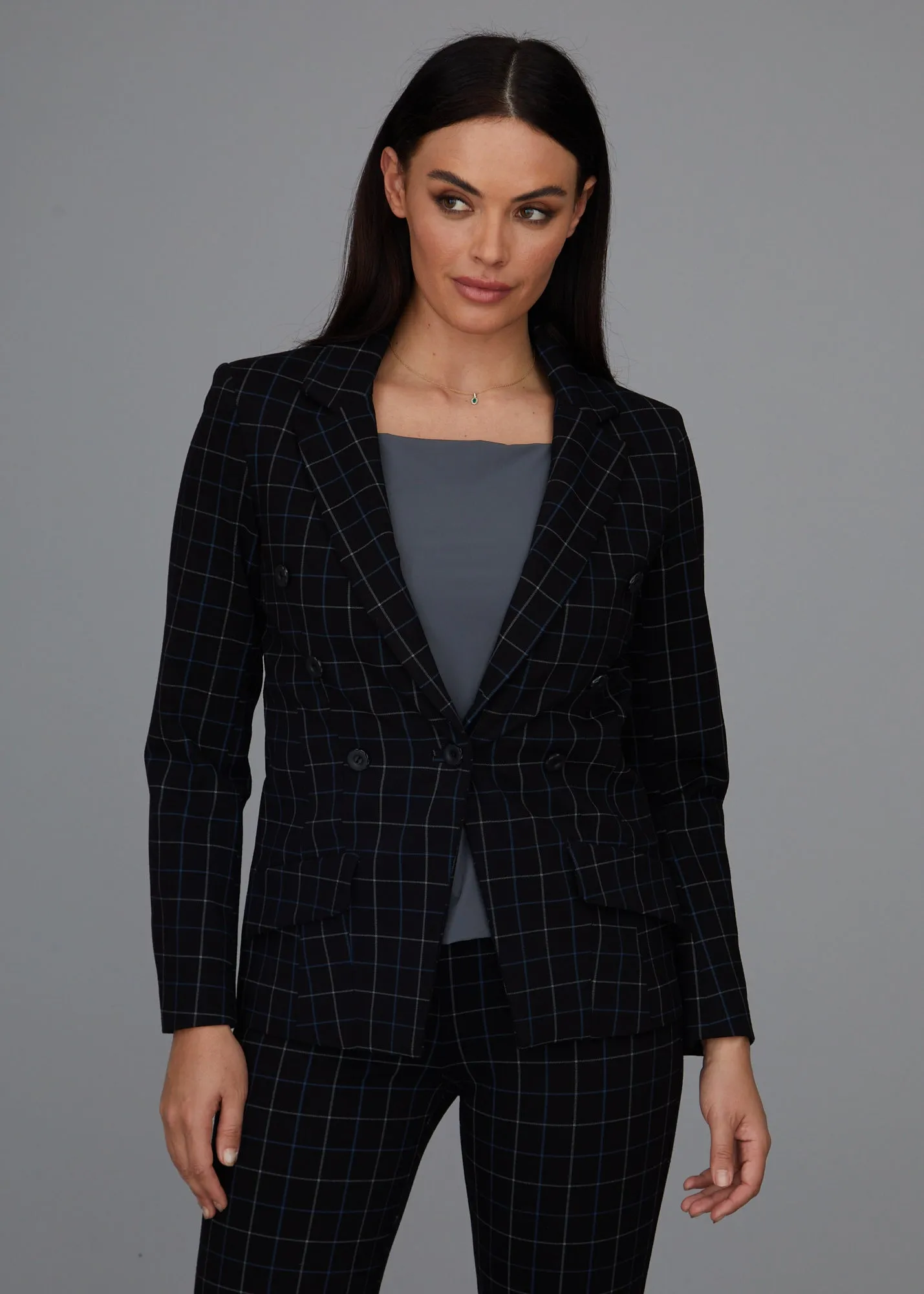 Steely 1 Button DB Jacket - Wall Street Plaid: FINAL SALE