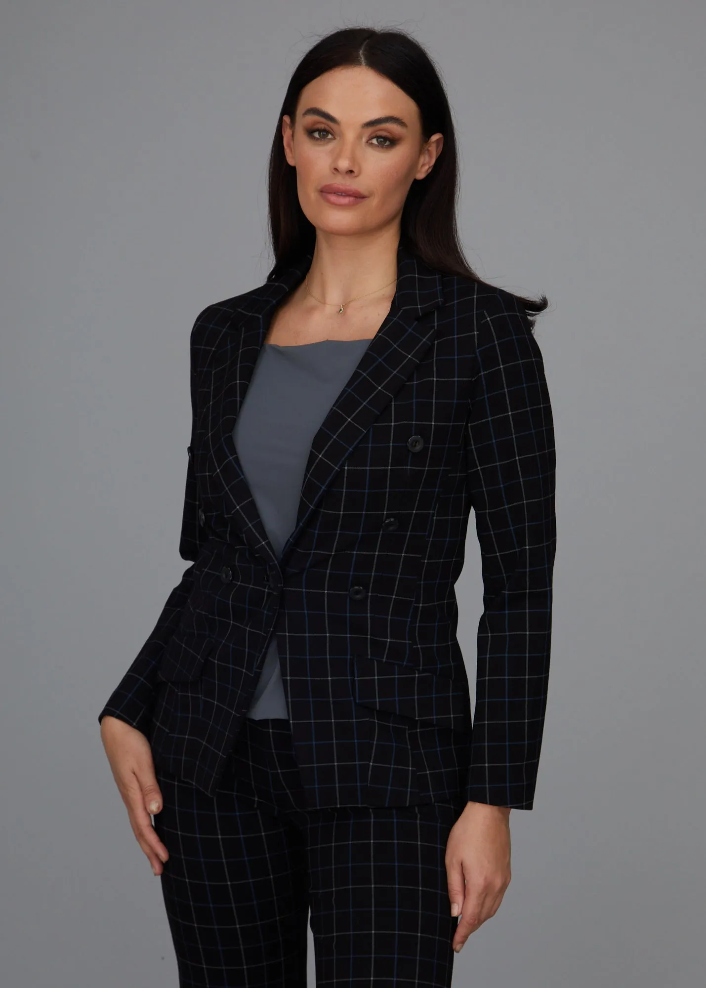 Steely 1 Button DB Jacket - Wall Street Plaid: FINAL SALE