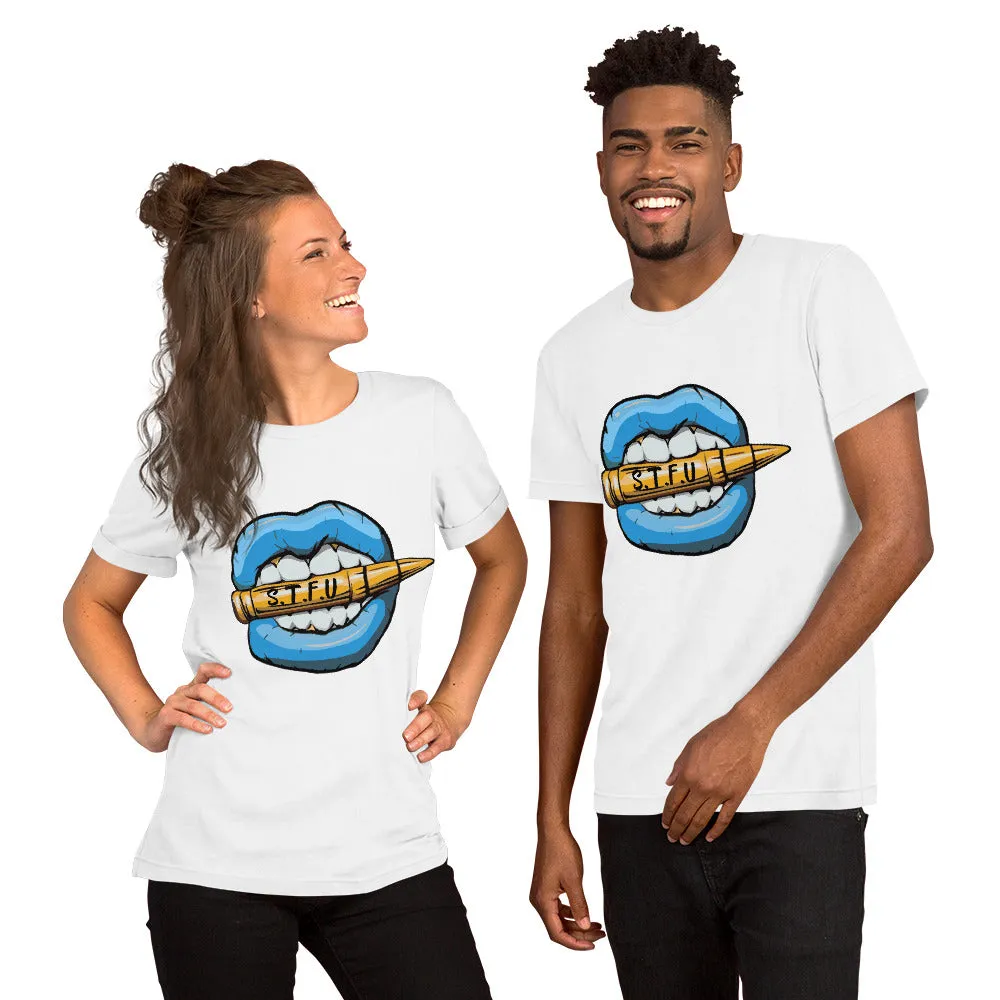 STFU Ice Blue Logo Short-Sleeve Unisex T-Shirt