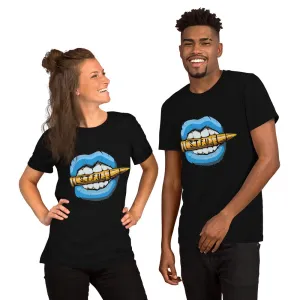 STFU Ice Blue Logo Short-Sleeve Unisex T-Shirt