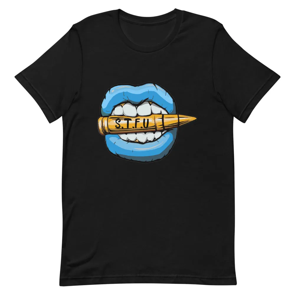 STFU Ice Blue Logo Short-Sleeve Unisex T-Shirt