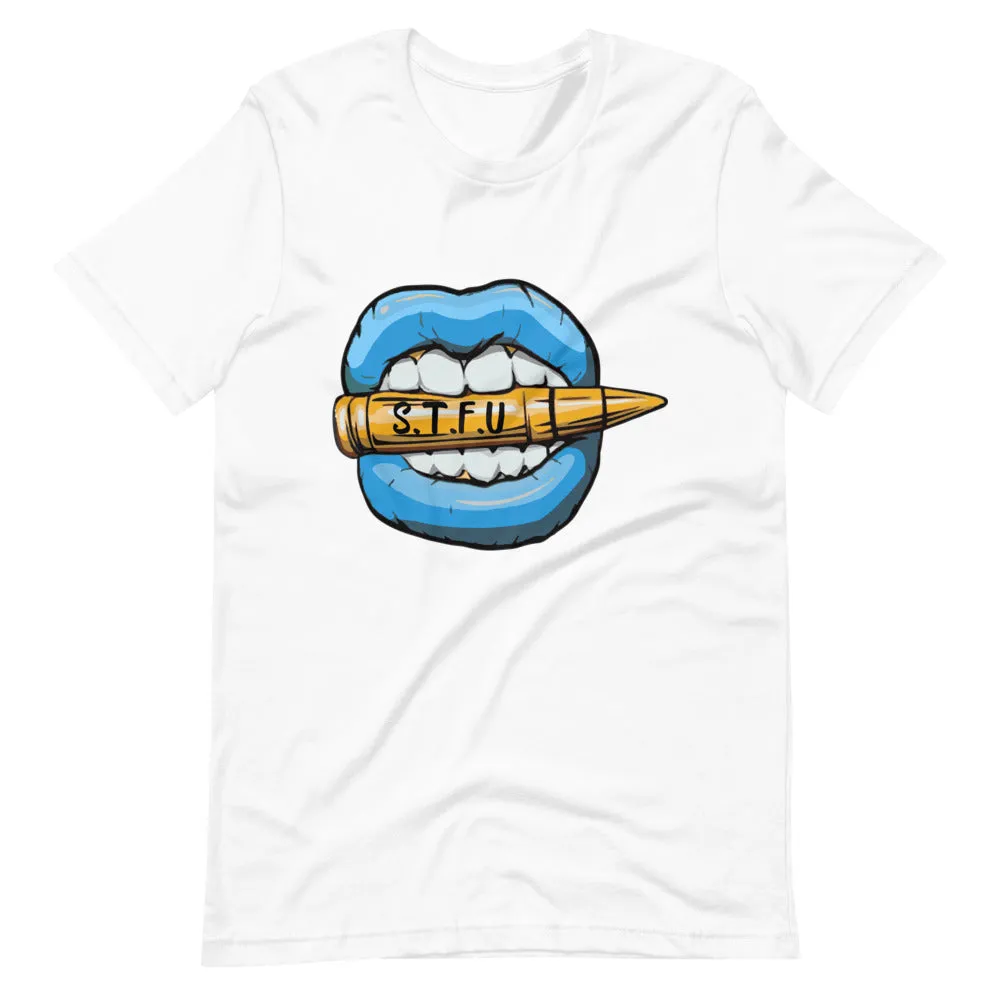 STFU Ice Blue Logo Short-Sleeve Unisex T-Shirt
