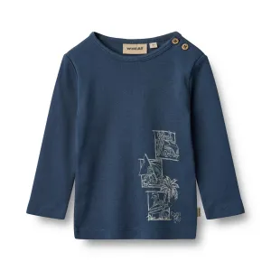T-Shirt L/S Benjamin blue waves