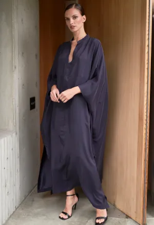 Talitha Silk Aubergine Caftan