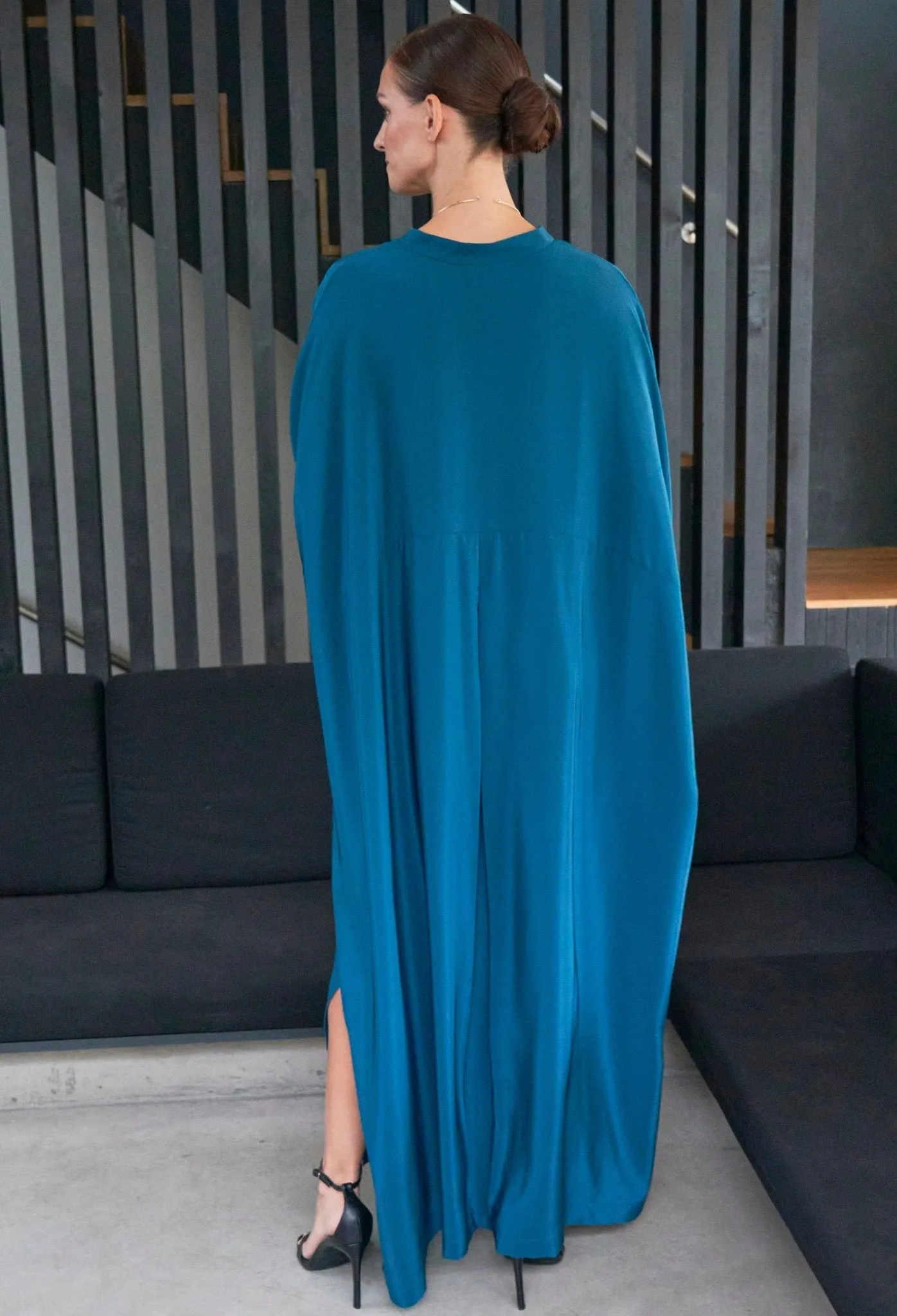 Talitha Silk Teal Caftan