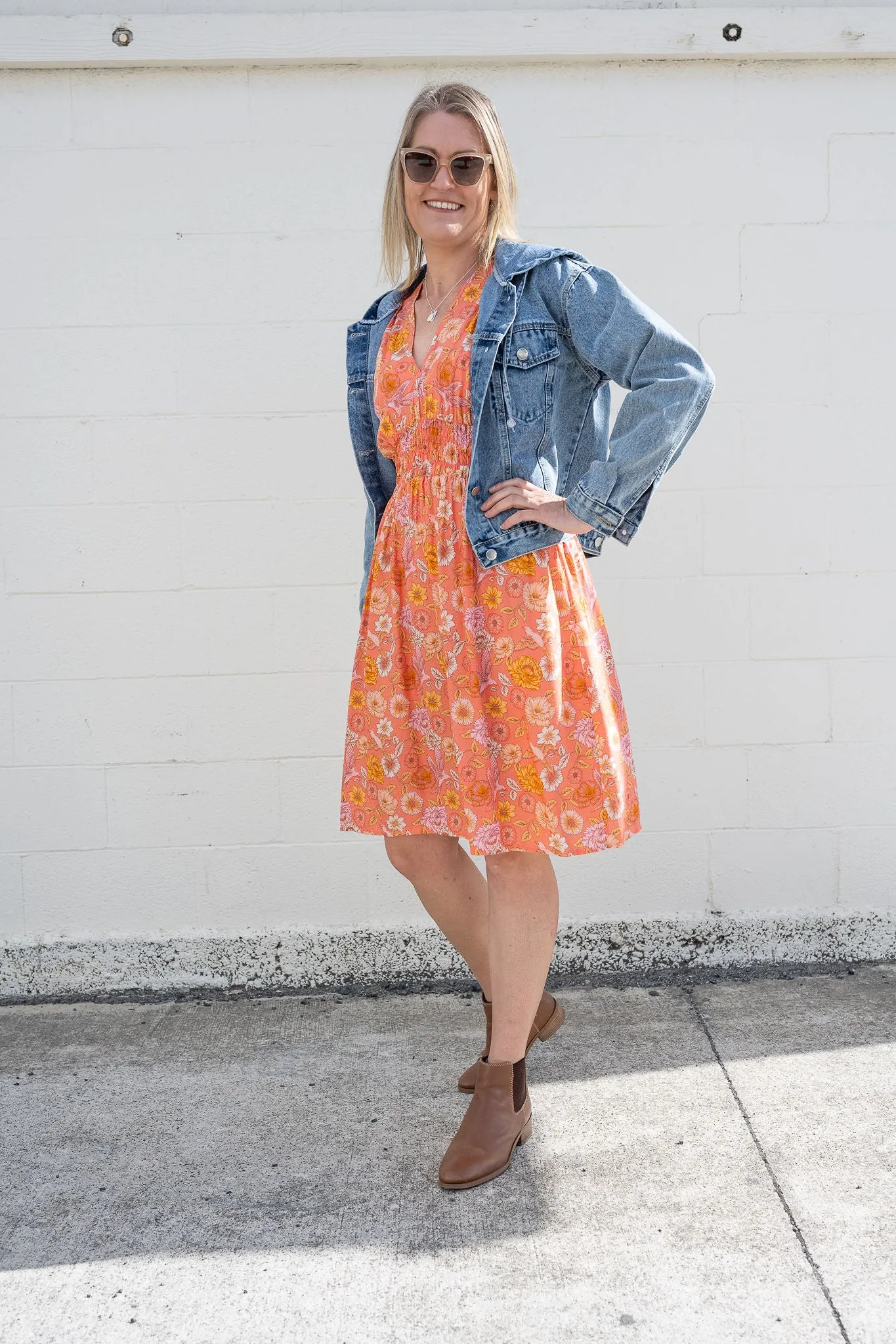 Tangerine Dove - Shorter Boho Malia Dress
