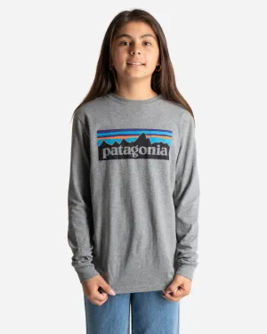 Teens L/S Graphic Organic T-Shirt - Grey
