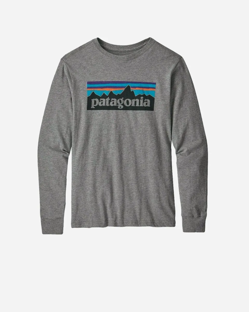 Teens L/S Graphic Organic T-Shirt - Grey