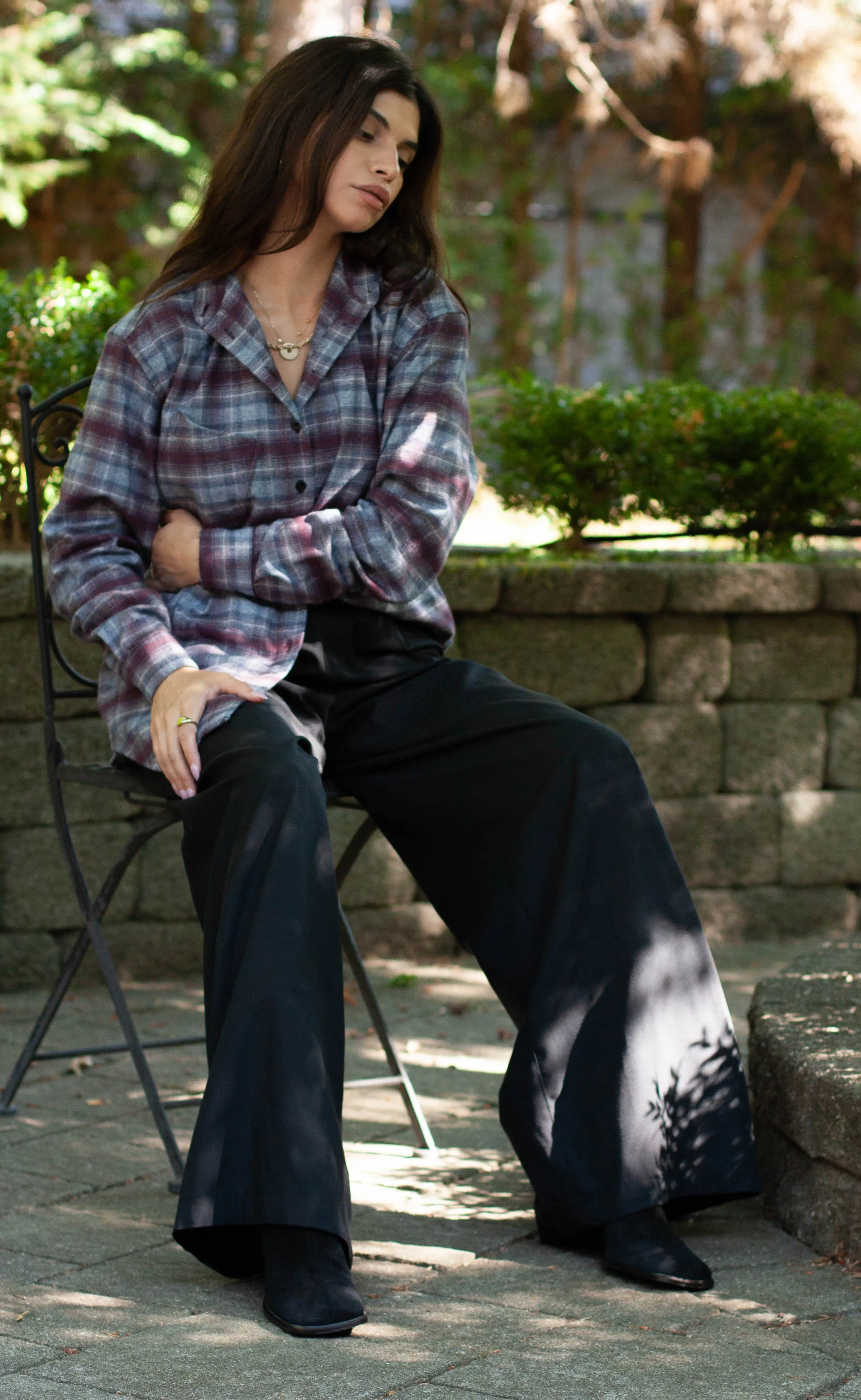 The Harvester - Wayward Fit Tunic - Plaid Flannel