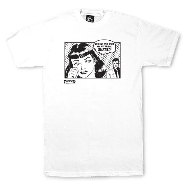 Thrasher - Boyfriend Mens Tee White