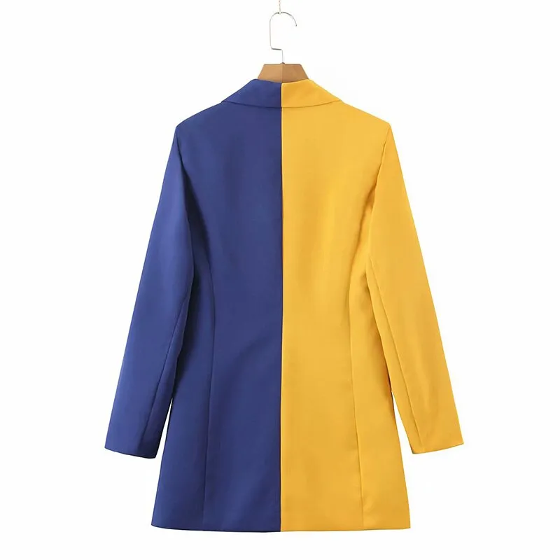 Tide Long Sleeve Double Breasted Coat