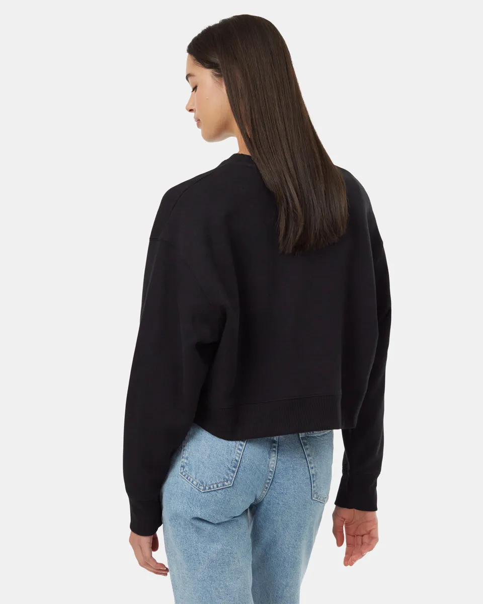 TreeFleece Oversized Cropped Crew