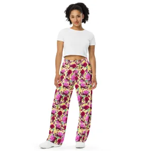 Unisex wide-leg pants 'Jungle Flower'