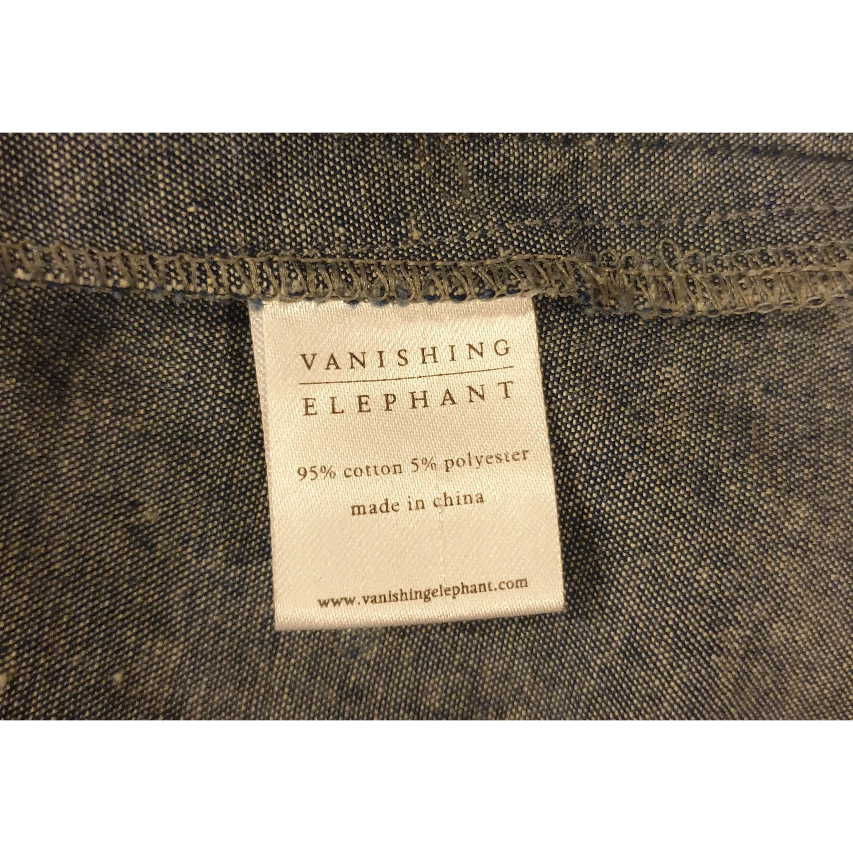 Vanishing Elephant denim look sleeveless dress size 10