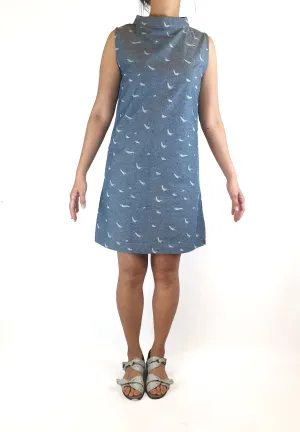 Vanishing Elephant denim look sleeveless dress size 10