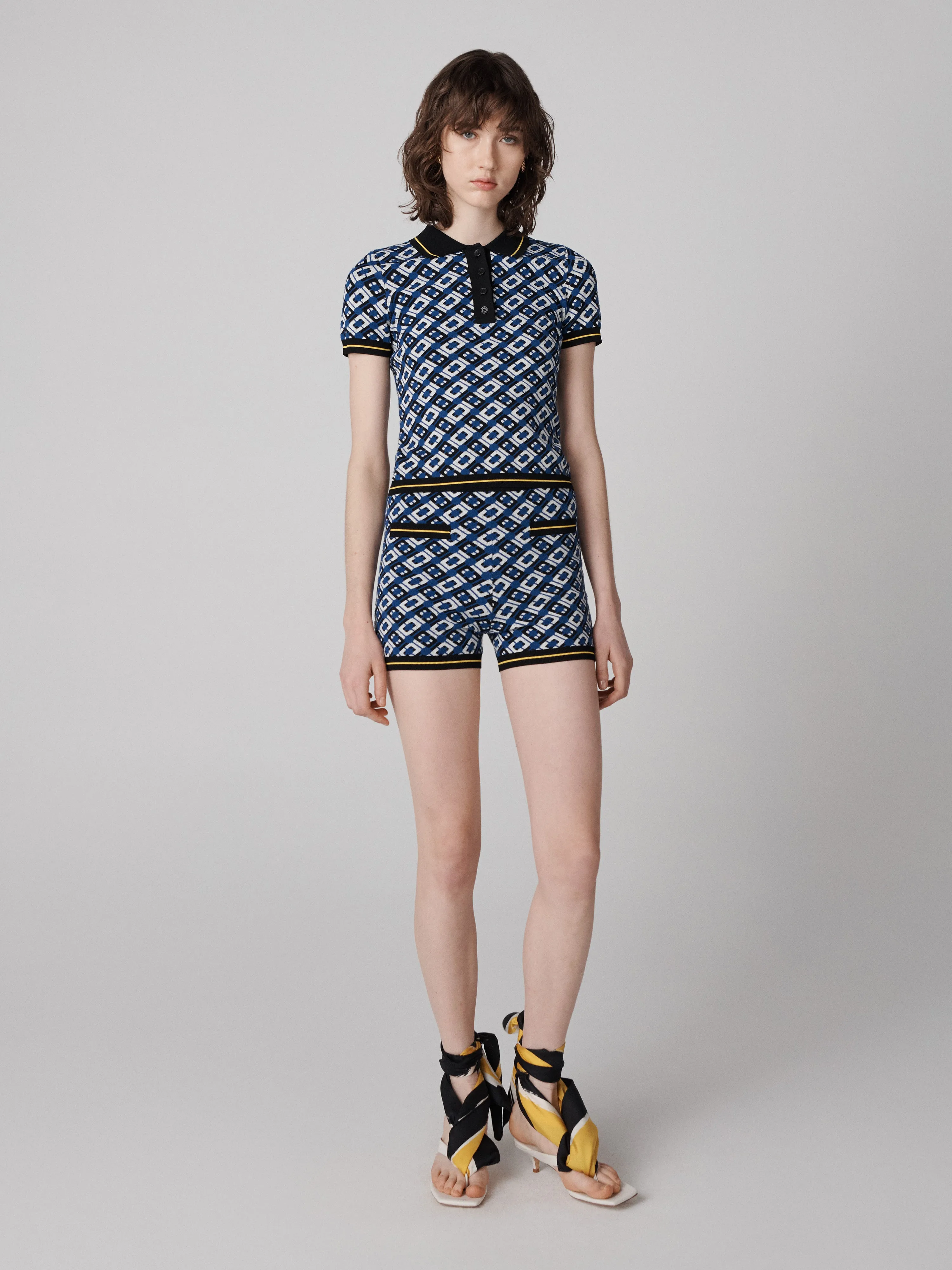 Venus Knit Jacquard Shorts