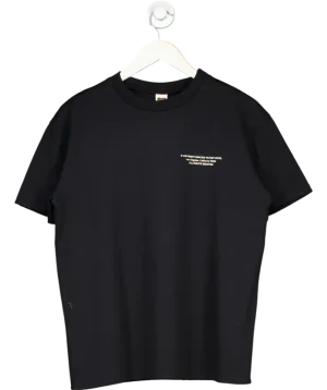 Victory Motel Black Cotton Graphic T-shirt UK M