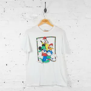 Vintage 90's Disney Character T-shirt - White - L