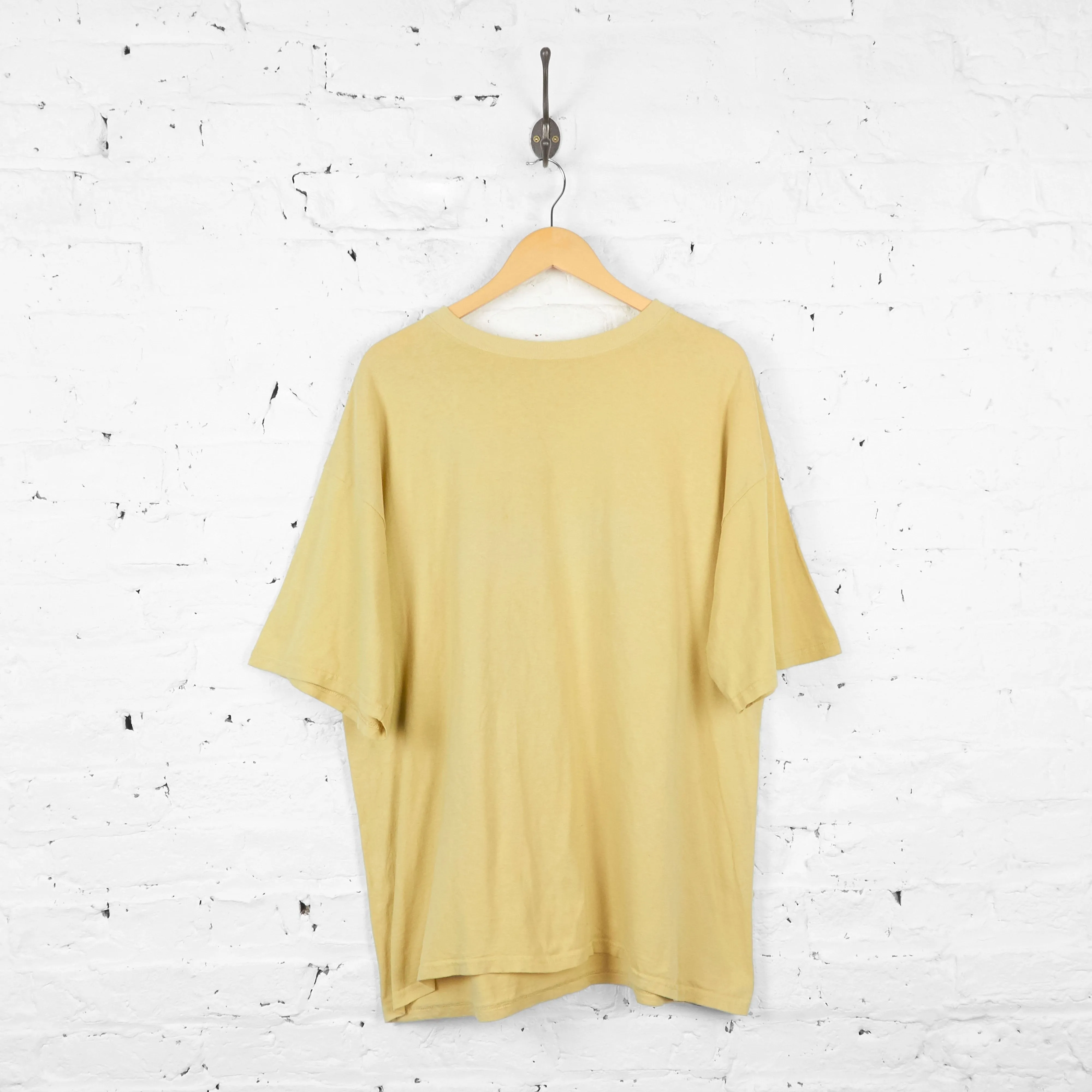 Vintage Adidas T-Shirt - Yellow - XL