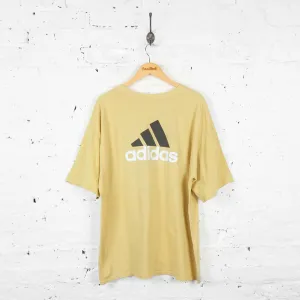 Vintage Adidas T-Shirt - Yellow - XL