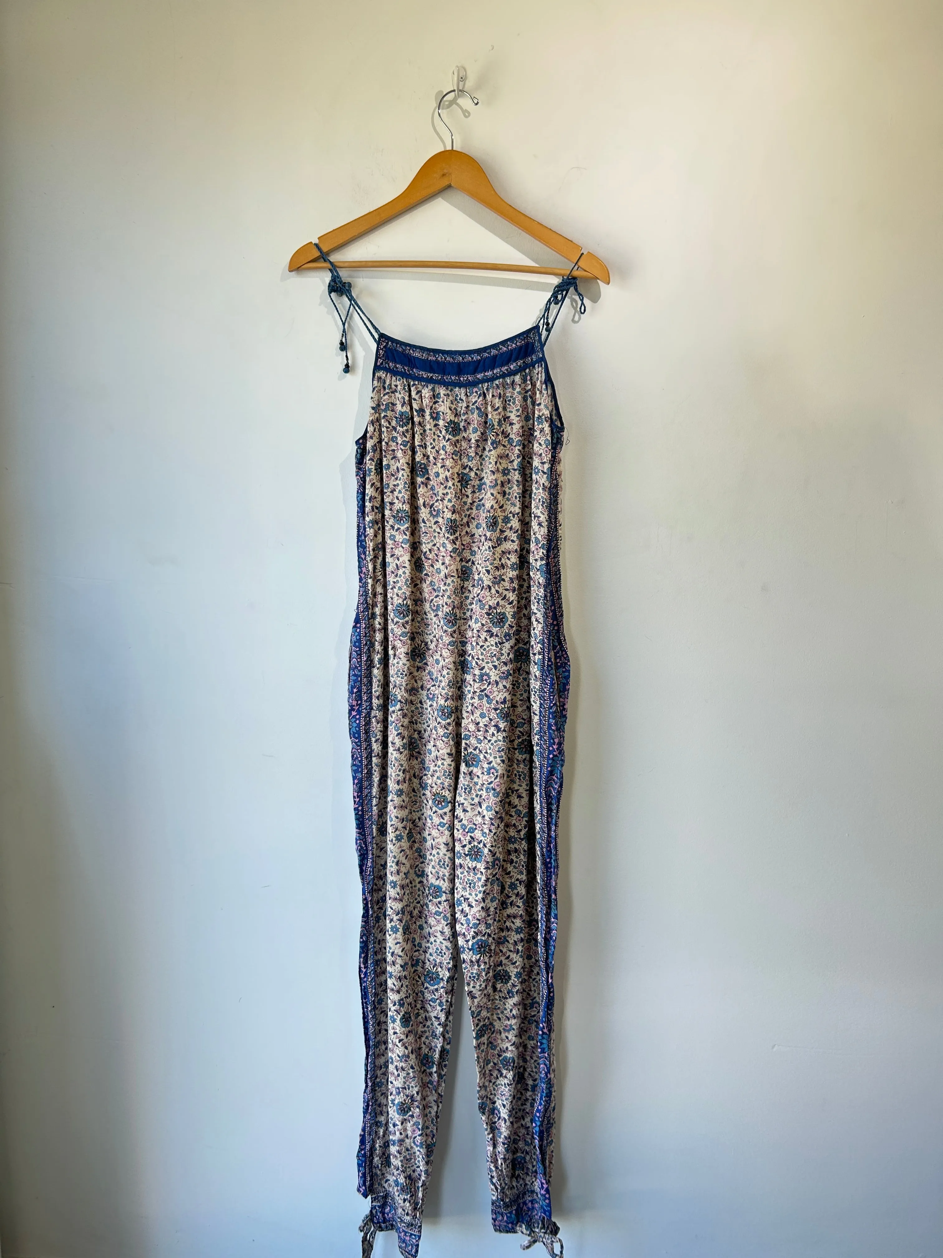 Vintage Starina Indian Block Print Jumpsuit