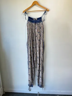 Vintage Starina Indian Block Print Jumpsuit