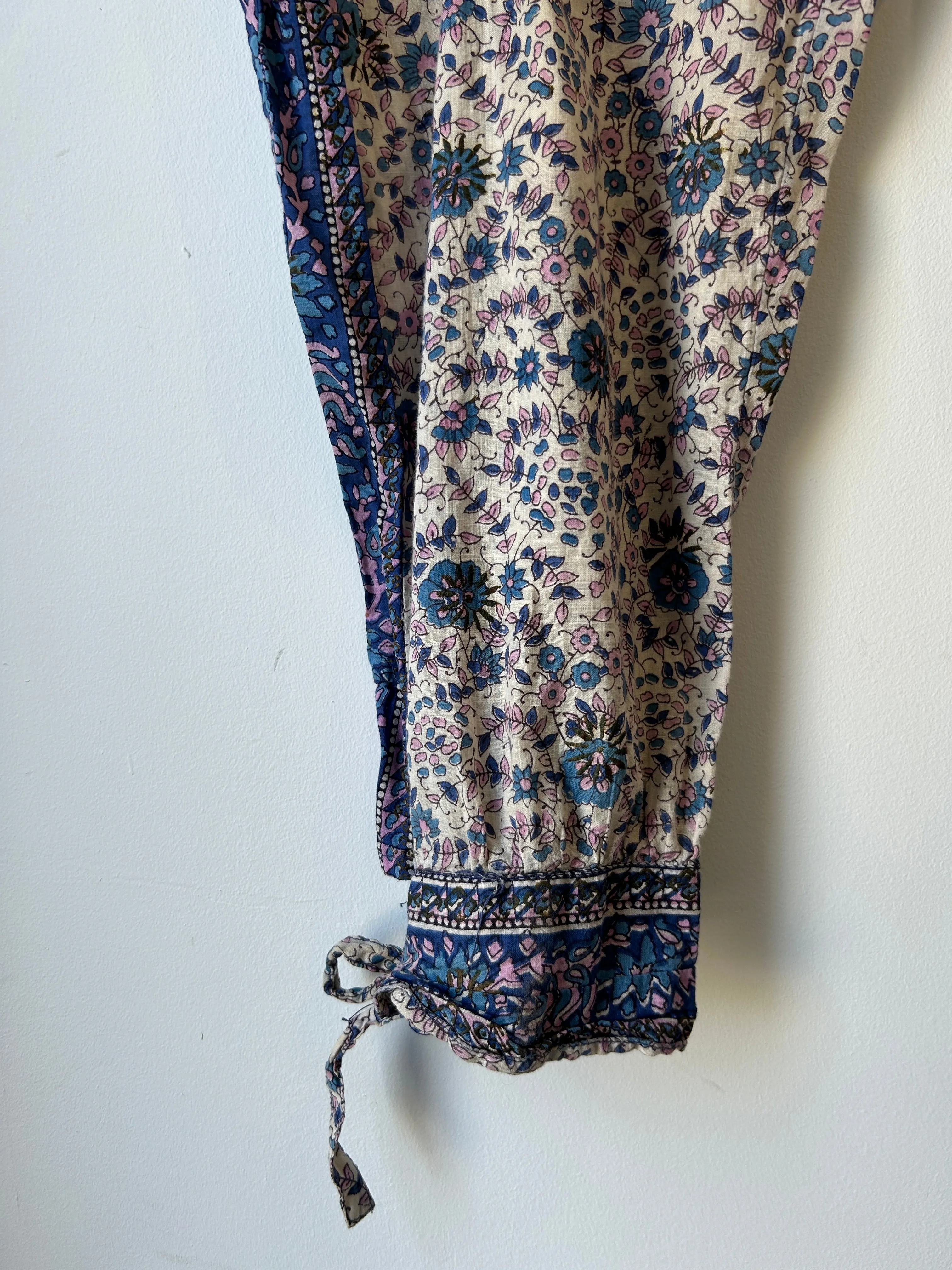 Vintage Starina Indian Block Print Jumpsuit