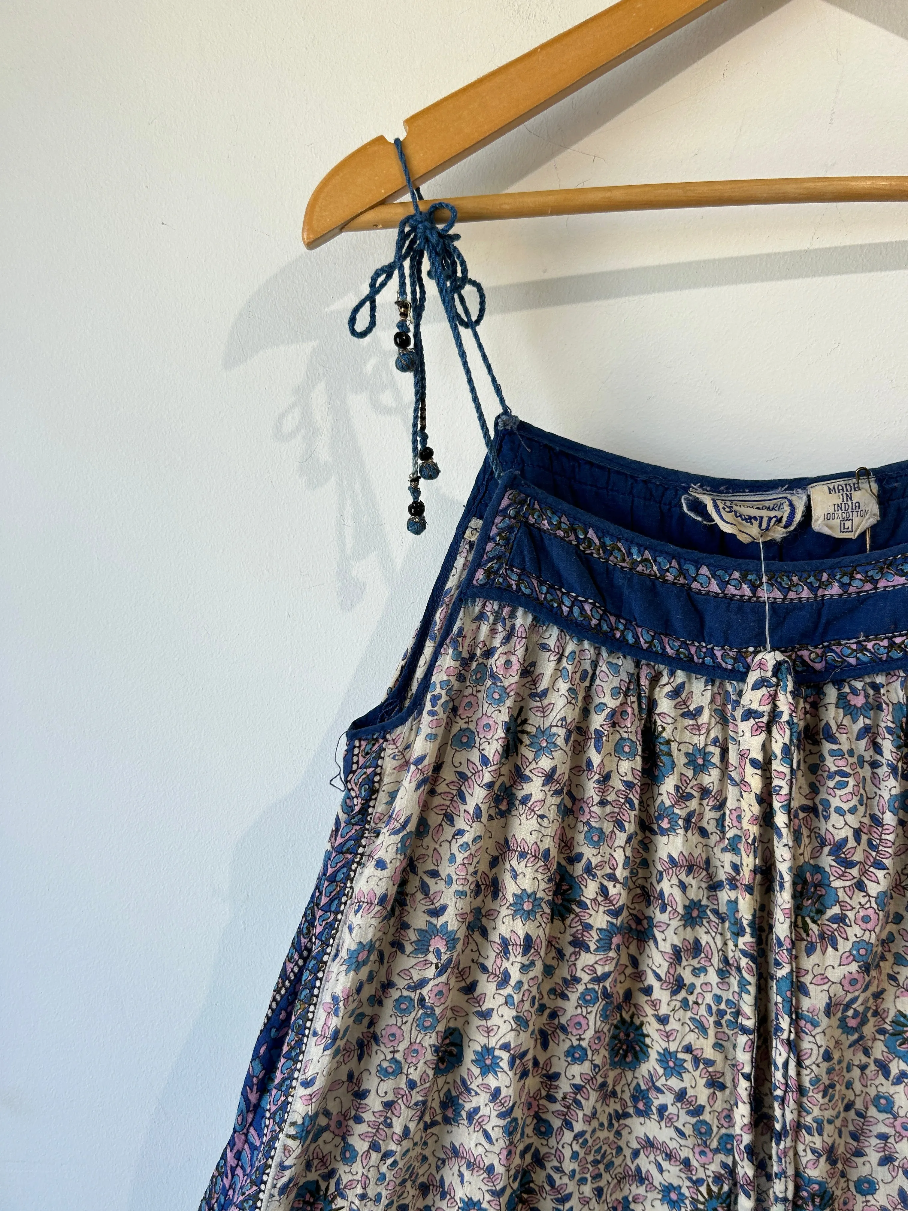 Vintage Starina Indian Block Print Jumpsuit