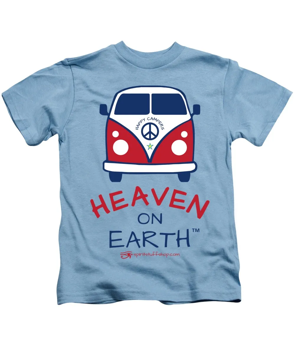 Vw Happy Camper Heaven On Earth - Kids T-Shirt