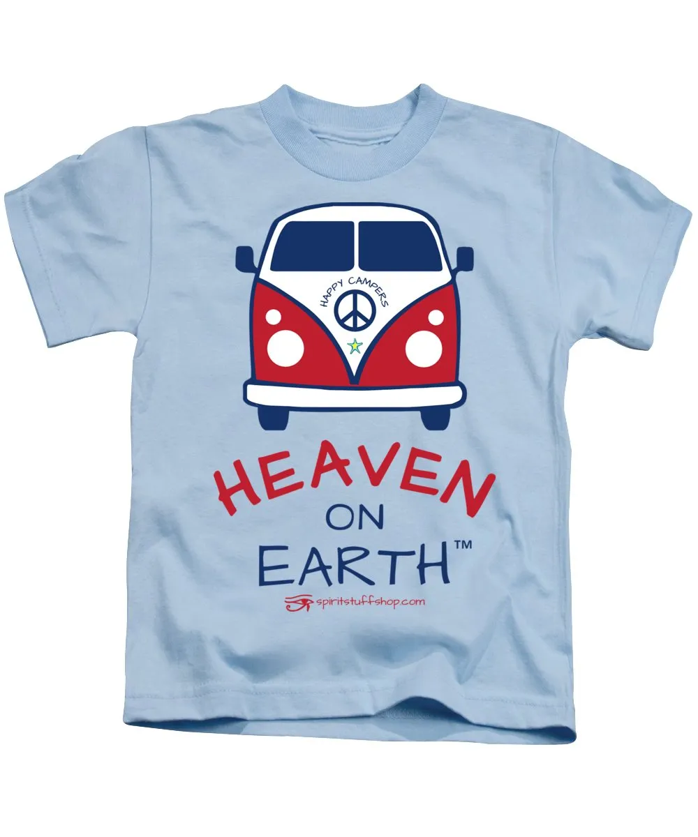 Vw Happy Camper Heaven On Earth - Kids T-Shirt