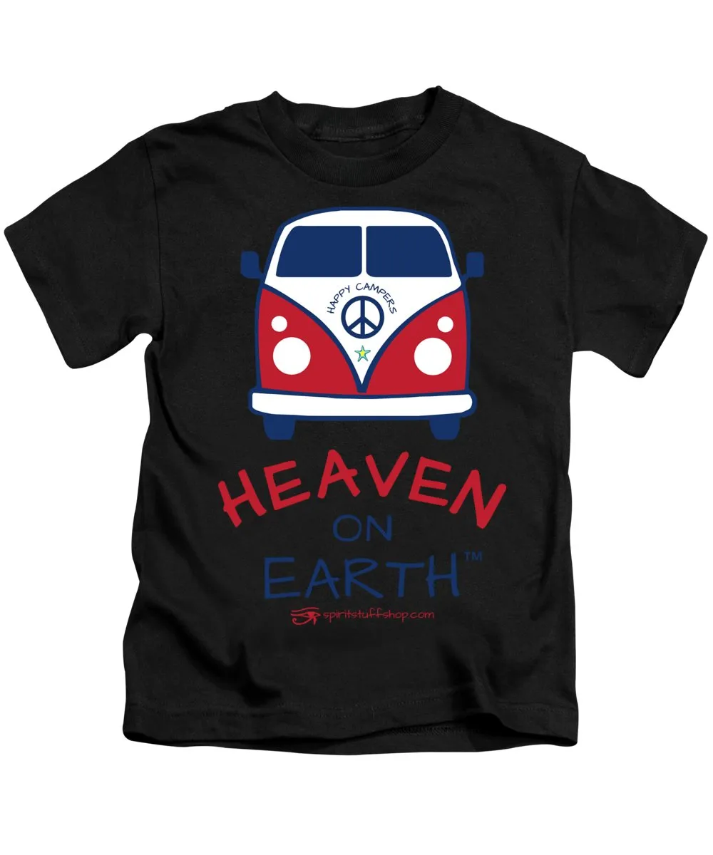 Vw Happy Camper Heaven On Earth - Kids T-Shirt
