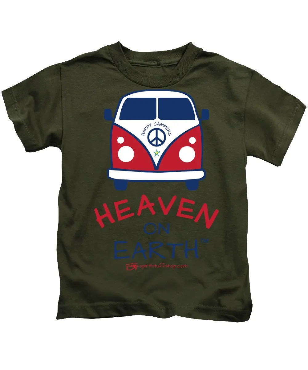Vw Happy Camper Heaven On Earth - Kids T-Shirt