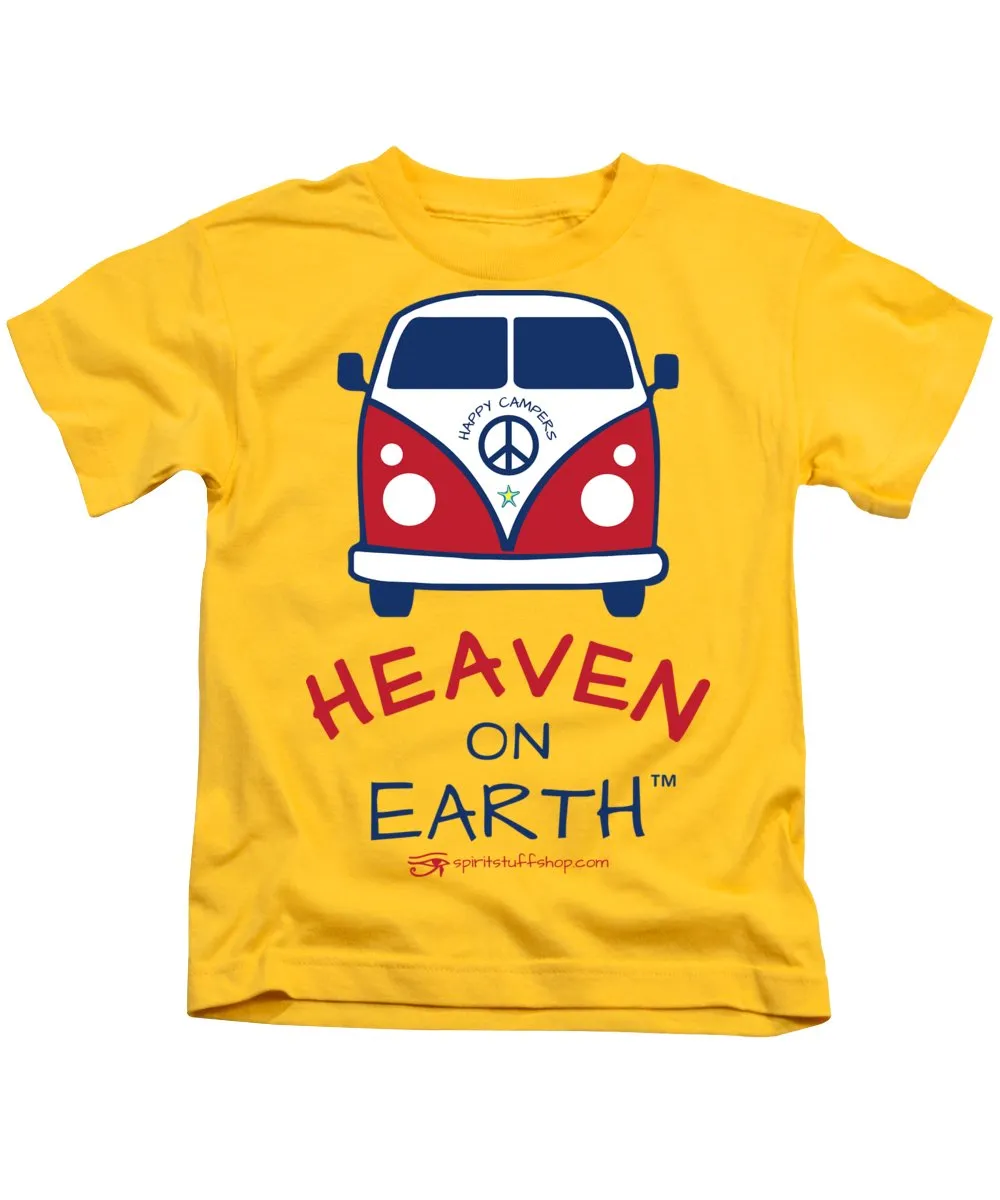Vw Happy Camper Heaven On Earth - Kids T-Shirt