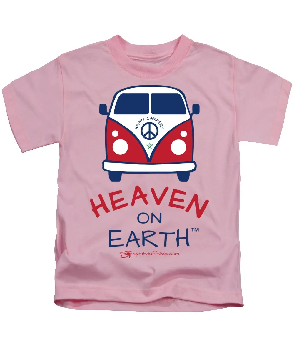 Vw Happy Camper Heaven On Earth - Kids T-Shirt