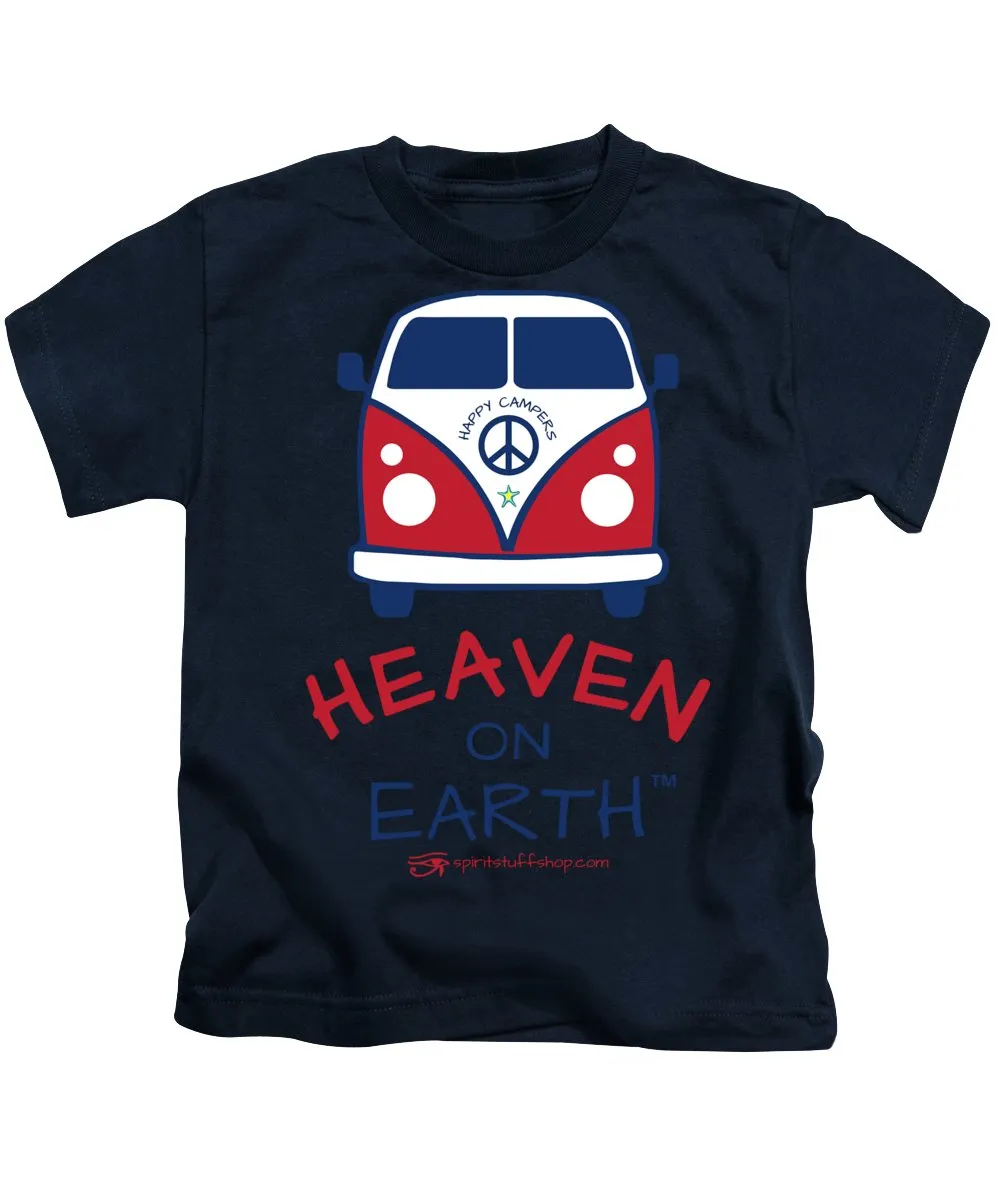 Vw Happy Camper Heaven On Earth - Kids T-Shirt