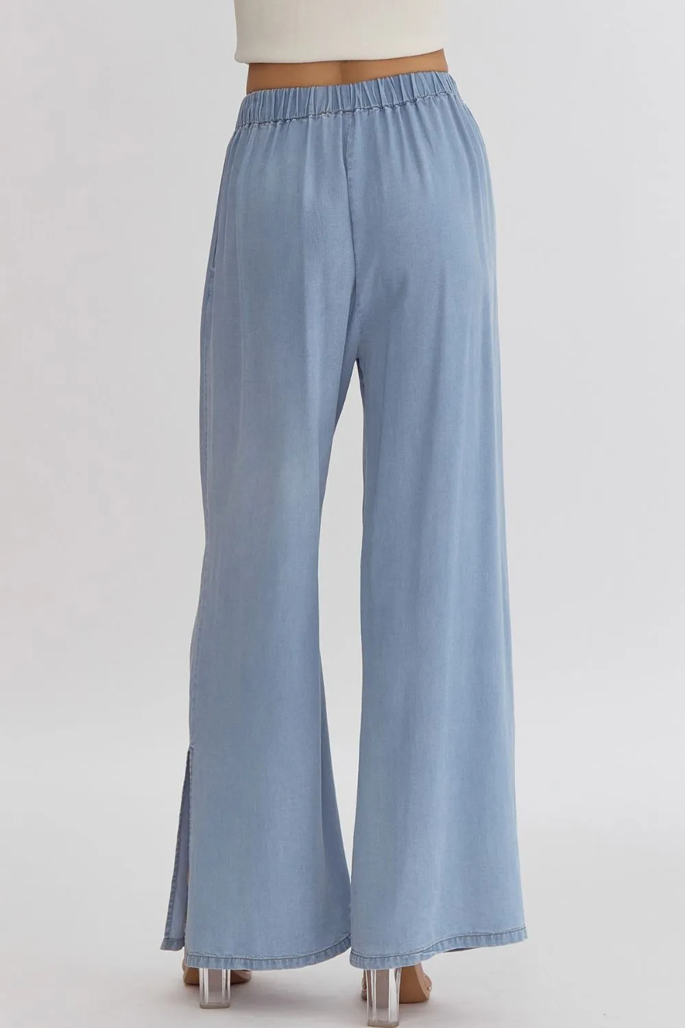 Wide Leg Pants {Light Denim}